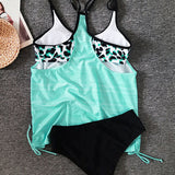 Augustus - Tankini uni met luipaardprint