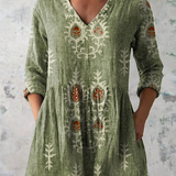 Elise | Lange Blouse met V-Hals