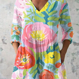 Helene | Lange Blouse met V-hals