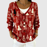 Cardigan con Bottoni Comodo