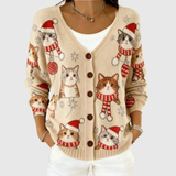 Cardigan in maglia comodo con bottoni