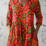 Marion | Lange Blouse met V-hals