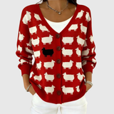 Cardigan con bottone, comodo