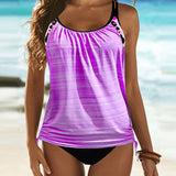 Augustus - Tankini uni met luipaardprint