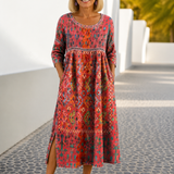 Gracie | Midi Jurk met Print