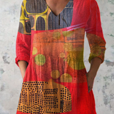 Lucie | Lange Blouse met V-hals