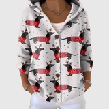 Cardigan Comfort con Cappuccio in Maglia