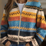 Elke™ | Cardigan a righe zigzag