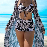Laluna® | 3-delig bikini set met print