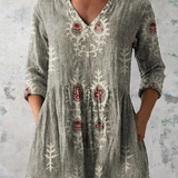Elise | Lange Blouse met V-Hals
