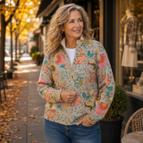 Erika™ | Cardigan con fiori vintage