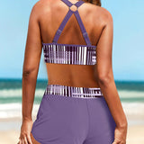 Janette - Hoge taille rib bikini