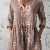 Elise | Lange Blouse met V-Hals