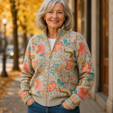 Erika™ | Cardigan con fiori vintage