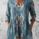 Elise | Lange Blouse met V-Hals