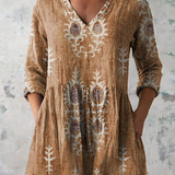 Elise | Lange Blouse met V-Hals