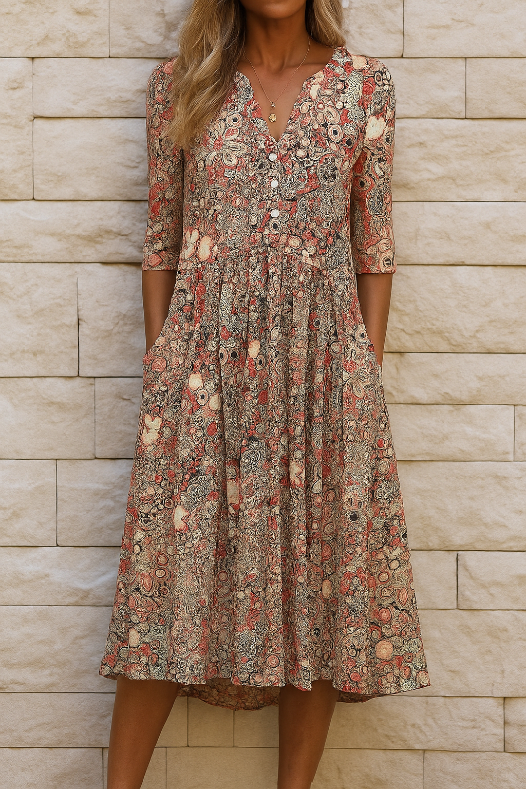Harlow | Elegante Jurk met V-Hals