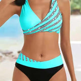 Mona - Bikini met een Print in Warme Tinten
