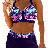 Janette - Hoge taille rib bikini