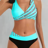 Mona - Bikini met een Print in Warme Tinten