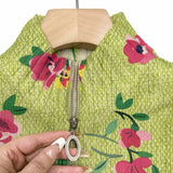 Dagmar™ | Cardigan con fiori su verde lime
