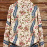 Cornelia™ | Cardigan con rose rampicanti