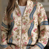 Cornelia™ | Cardigan con rose rampicanti