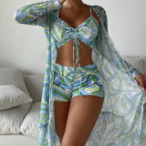 Laluna® | 3-delig bikini set met print