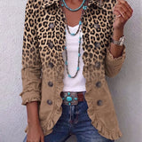 Claudia™ | Blazer leopardato con sfumatura caramello