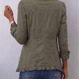Angelika™ | Blazer con ricamo floreale
