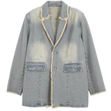 Rita™ | Blazer Oversize in Look Usato