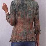 Marlene™ | Blazer in stile usato con sfumature