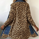 Regina™ | Giacca lunga con stampa leopardata