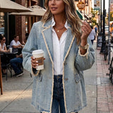 Rita™ | Blazer Oversize in Look Usato