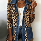 Regina™ | Giacca lunga con stampa leopardata