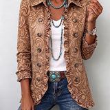 Heidi™ | Blazer in Caramello con Ornamenti