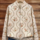 Hannelore™ | Cardigan con delicate viti fiorite