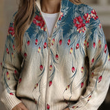Franziska™ | Cardigan con piume e fiori